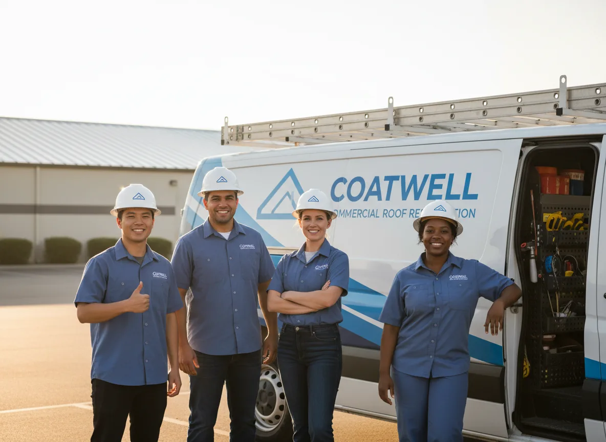 Commercial roof coating company in Trego, WI
